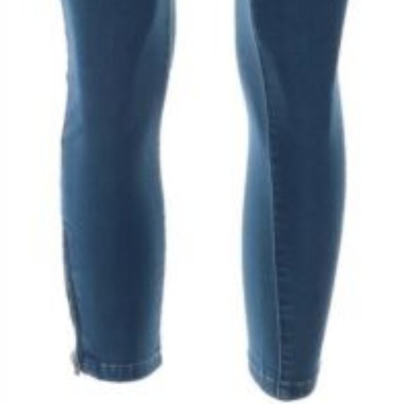 NWT MARTHA STEWART KNIT DENIM ANKLE JEANS MEDIUM INDIGO - Picture 4 of 16